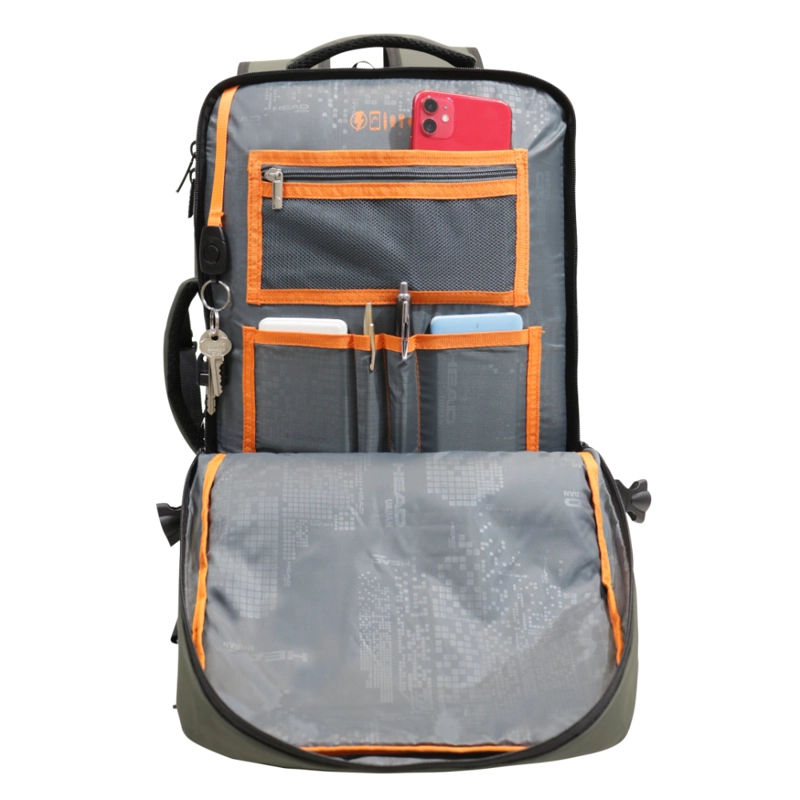 MOCHILA VIAJE EXPANDIBLE JOURNEY REVERSE VERDE HEAD - 5