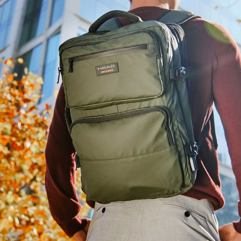 MOCHILA VIAJE EXPANDIBLE JOURNEY REVERSE VERDE HEAD - 9