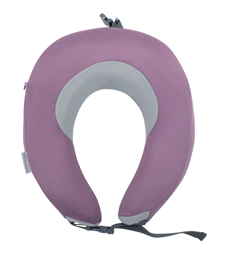 ALMOHADA COJIN VIAJE CUELLO PILLOW MORADO HEAD - 1