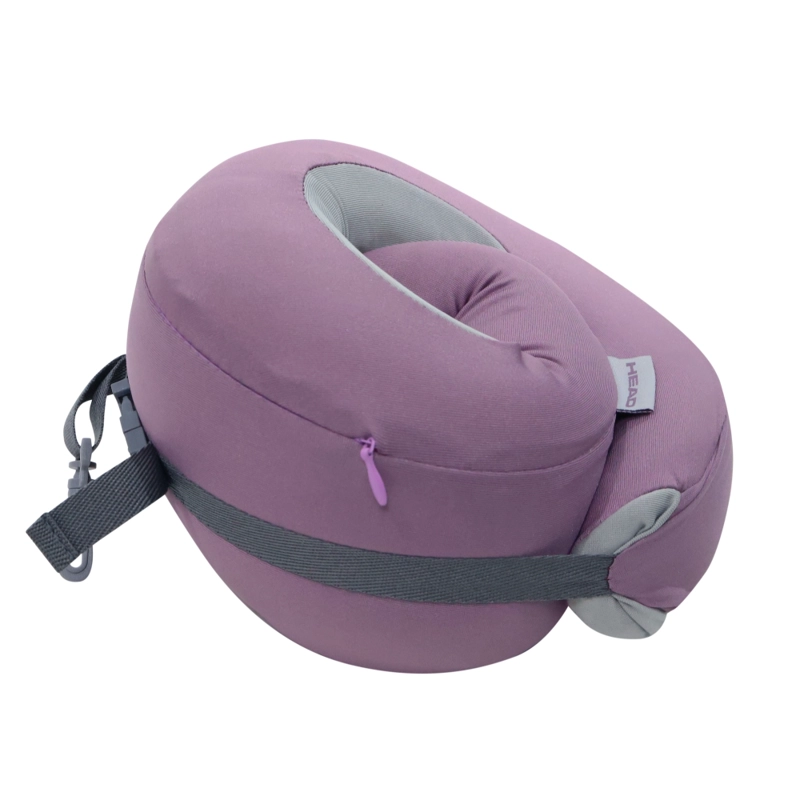 ALMOHADA COJIN VIAJE CUELLO PILLOW MORADO HEAD - 3