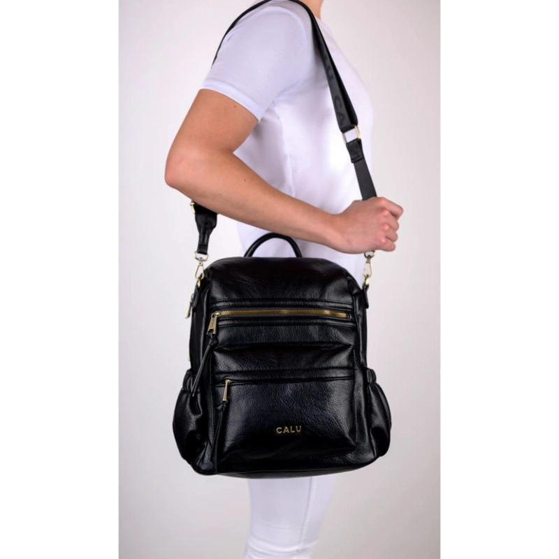 MOCHILA CON DOBLE FUNCION INDIE NEGRO CALU - 8