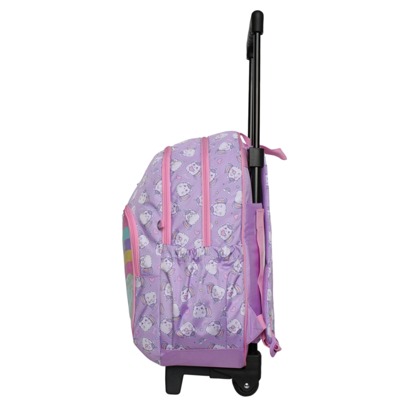 MOCHILA CON RUEDAS INFANTIL CHIPS GATICORNIO LILA HEAD - 4