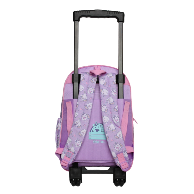 MOCHILA CON RUEDAS INFANTIL CHIPS GATICORNIO LILA HEAD - 5