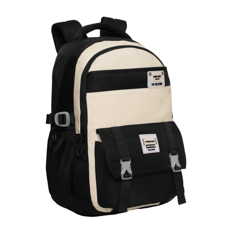 MOCHILA MUJER KAWAII VENZA COLOR BLOCK NEGRO HEAD - 1