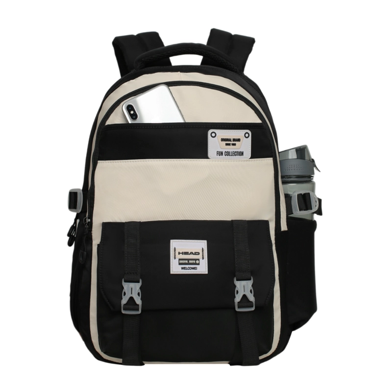 MOCHILA MUJER KAWAII VENZA COLOR BLOCK NEGRO HEAD - 2