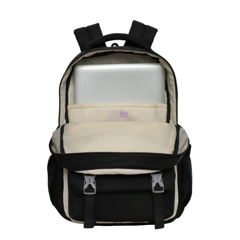 MOCHILA MUJER KAWAII VENZA COLOR BLOCK NEGRO HEAD - 3