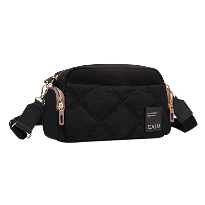 BANDOLERA CASUAL MUJER BIANCA NEGRO CALU - 1