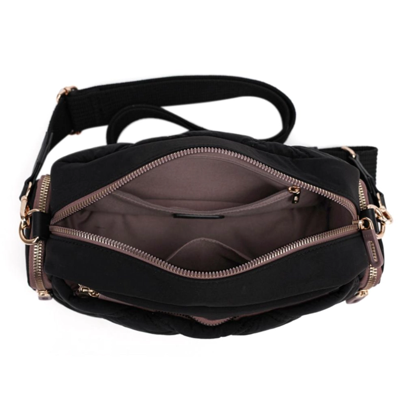 BANDOLERA CASUAL MUJER BIANCA NEGRO CALU - 4
