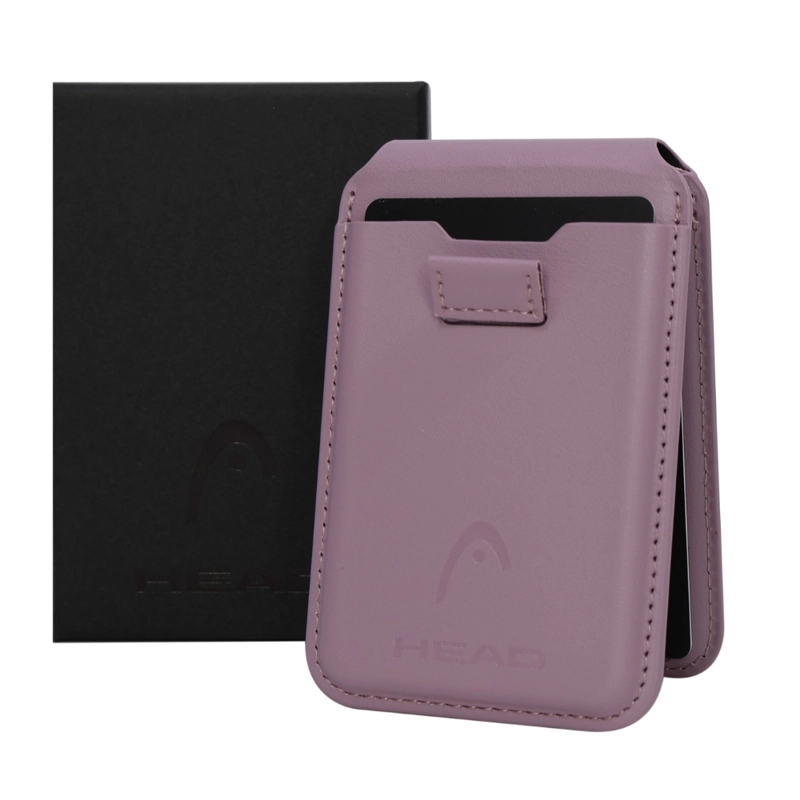 BILLETERA TARJETERO MAGNE TICO VANTAGE PREMIUM MALVA HEAD - 2