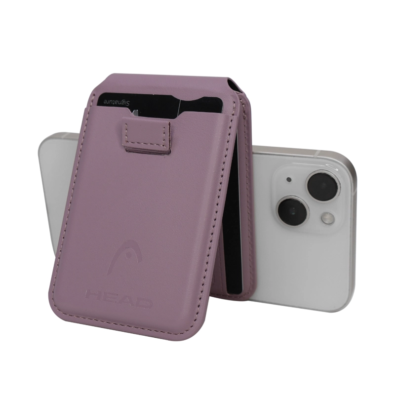 BILLETERA TARJETERO MAGNE TICO VANTAGE PREMIUM MALVA HEAD - 5