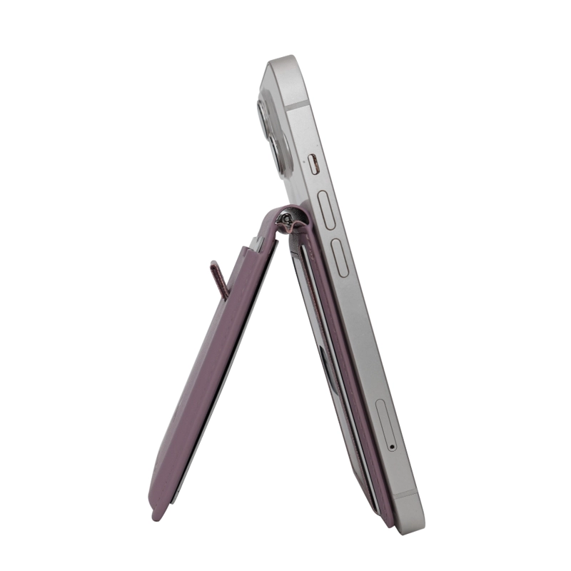 BILLETERA TARJETERO MAGNE TICO VANTAGE PREMIUM MALVA HEAD - 6