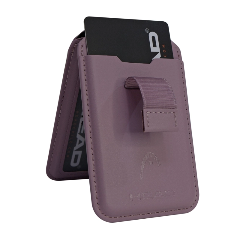 BILLETERA TARJETERO MAGNE TICO VANTAGE PREMIUM MALVA HEAD - 9