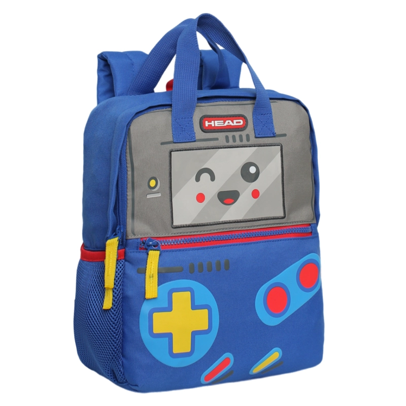MOCHILA INFANTIL NIÑO PEPA VIDEO GAME AZUL HEAD - 1