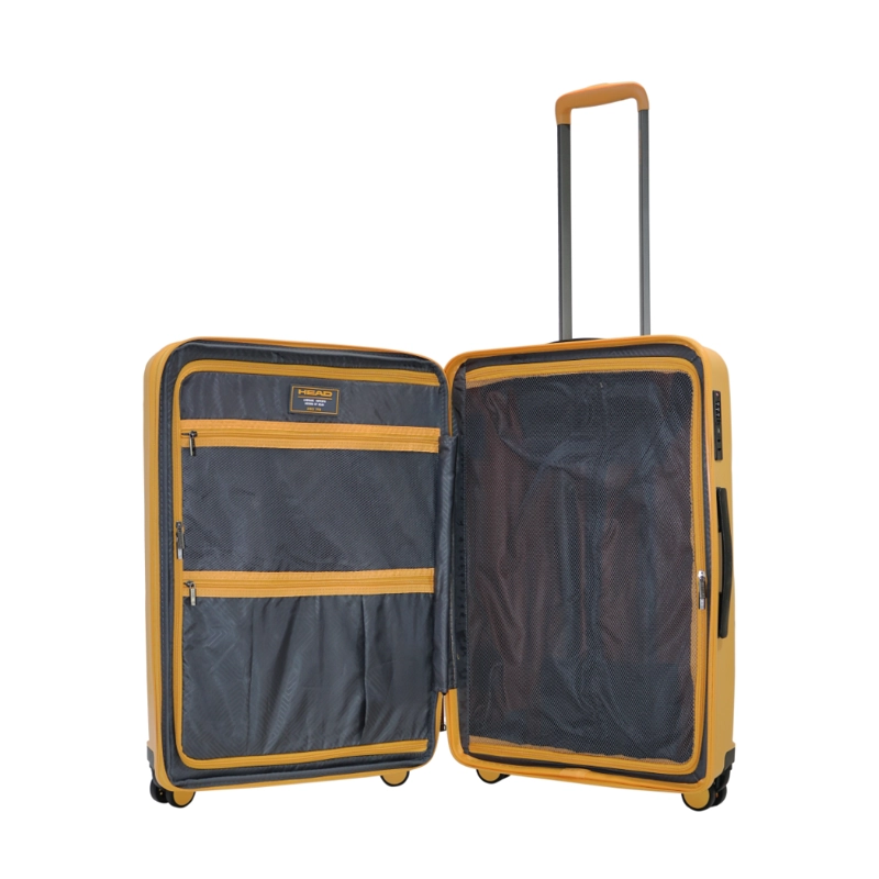 MALETA ARUBA M EXPANDIBLE TSA AMARILLO ANTIRAYADO HEAD - 3