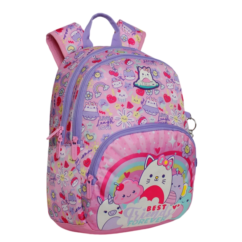 MOCHILA INFANTIL NIÑA GUM BEST FRIEND ROSADO HEAD - 1