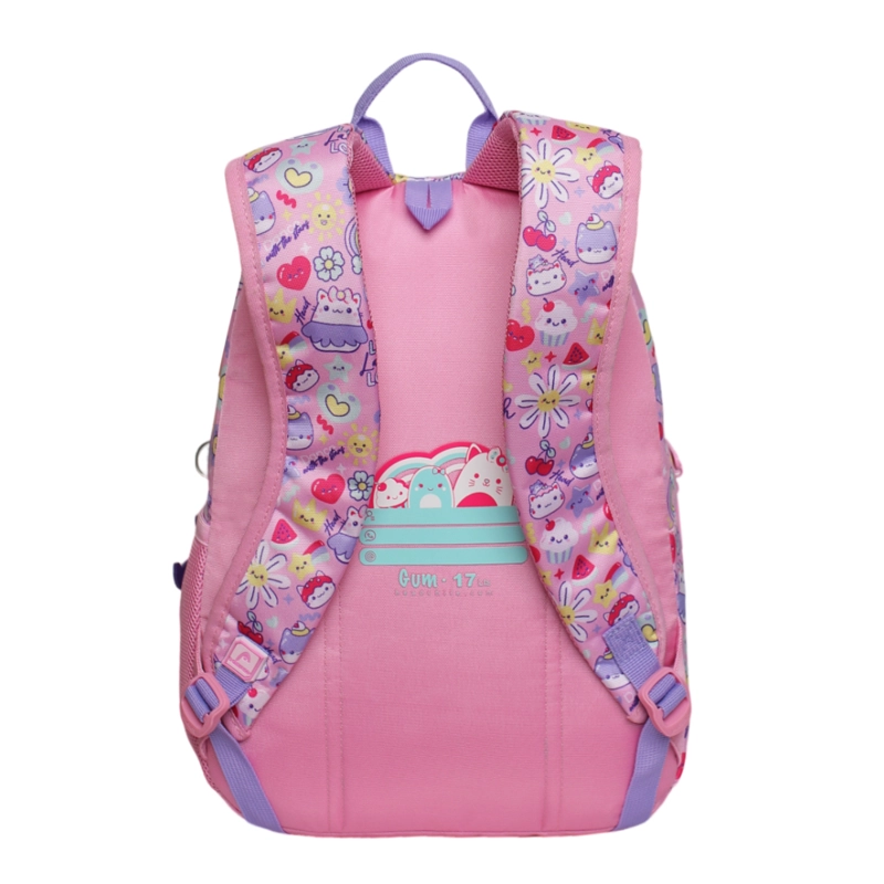 MOCHILA INFANTIL NIÑA GUM BEST FRIEND ROSADO HEAD - 5