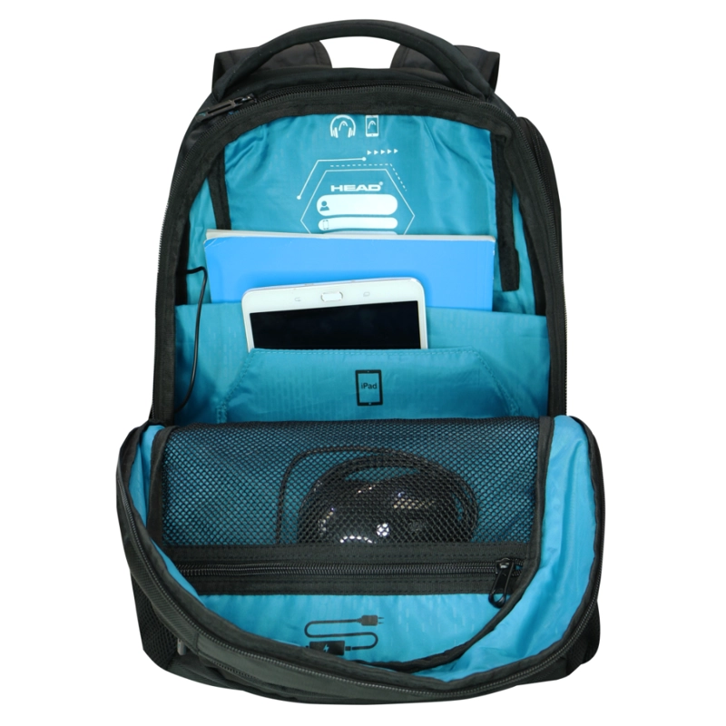 MOCHILA PORTA LAPTOP NEW Q7 40L NEGRO HEAD - 5