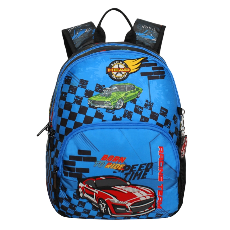 MOCHILA INFANTIL NIÑO GUM SPEED CAR NEGRO HEAD - 2