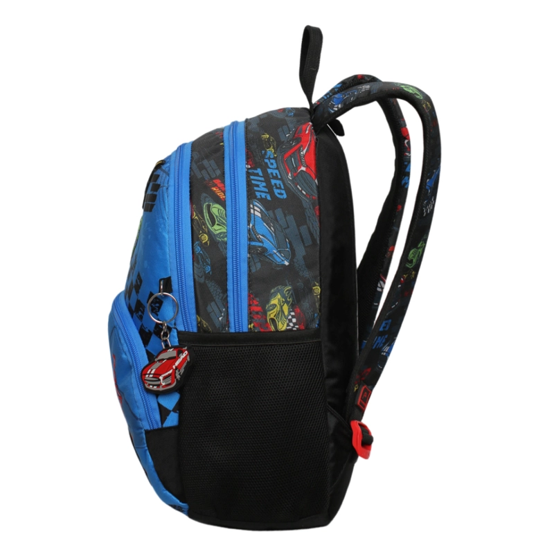 MOCHILA INFANTIL NIÑO GUM SPEED CAR NEGRO HEAD - 4