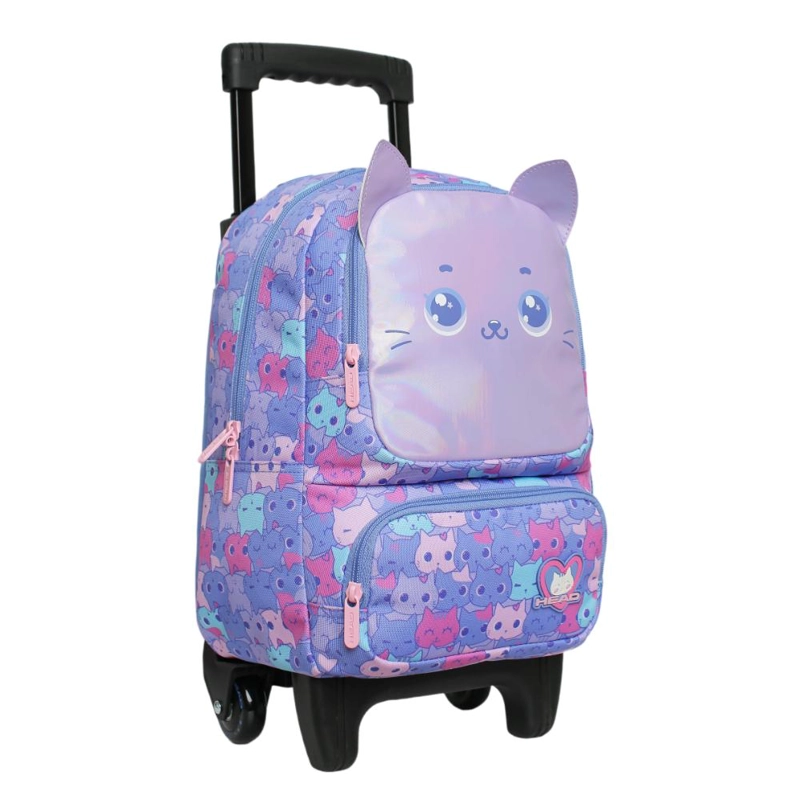 MOCHILA INFANTIL NIÑA WINNER MEOW LILA HEAD - 1