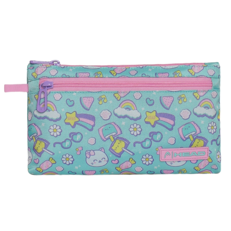 PACK TOP ESCOLAR MUJER (X4) CAT PRINT MENTA HEAD - 4