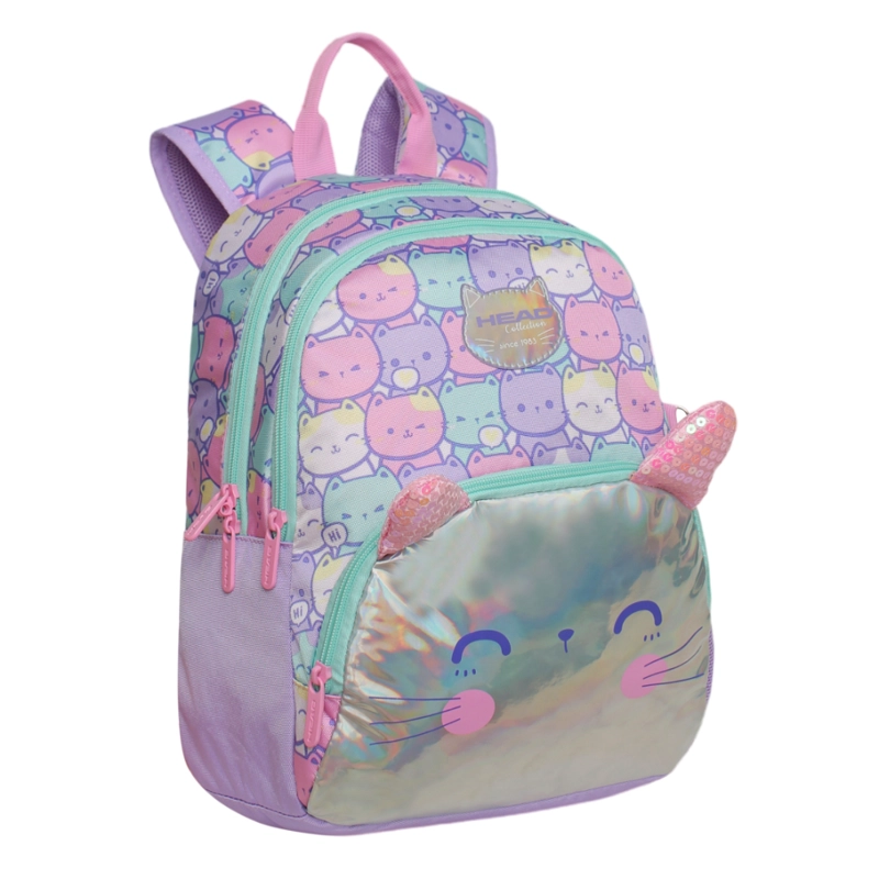 MOCHILA INFANTIL NIÑA GUM NEW GATOS PASTEL HEAD - 1