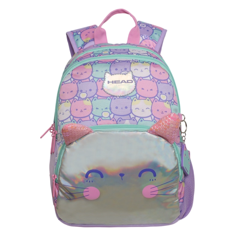 MOCHILA INFANTIL NIÑA GUM NEW GATOS PASTEL HEAD - 2