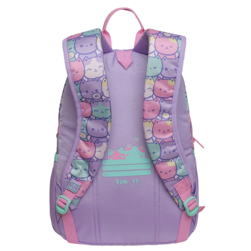 MOCHILA INFANTIL NIÑA GUM NEW GATOS PASTEL HEAD - 5