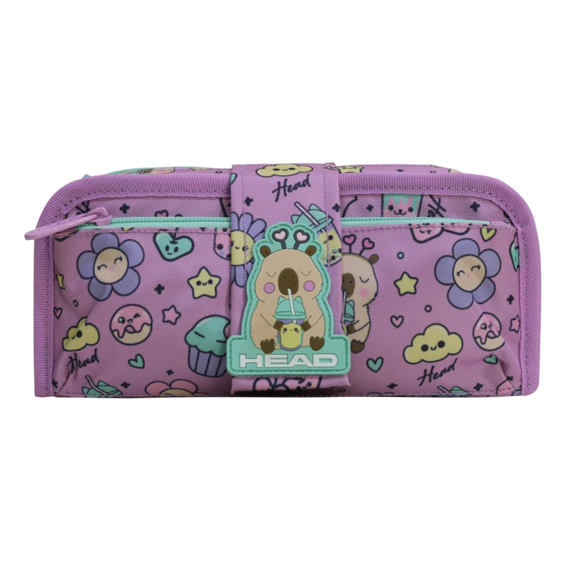 ESTUCHE INFANTIL NIÑA CHERRY CAPIBARA MORADO HEAD - 2