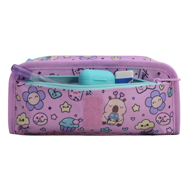 ESTUCHE INFANTIL NIÑA CHERRY CAPIBARA MORADO HEAD - 3