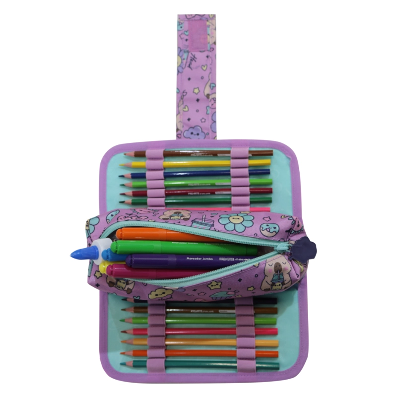 ESTUCHE INFANTIL NIÑA CHERRY CAPIBARA MORADO HEAD - 4