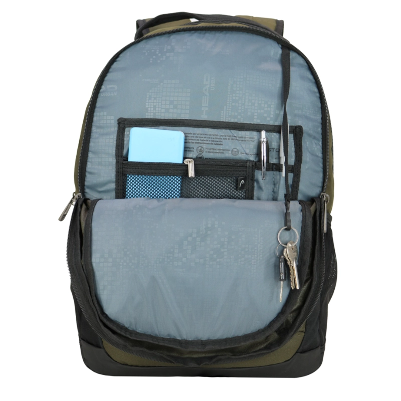 MOCHILA EJECUTIVA NOTEBOOK STOUT VERDE MILITAR HEAD - 4