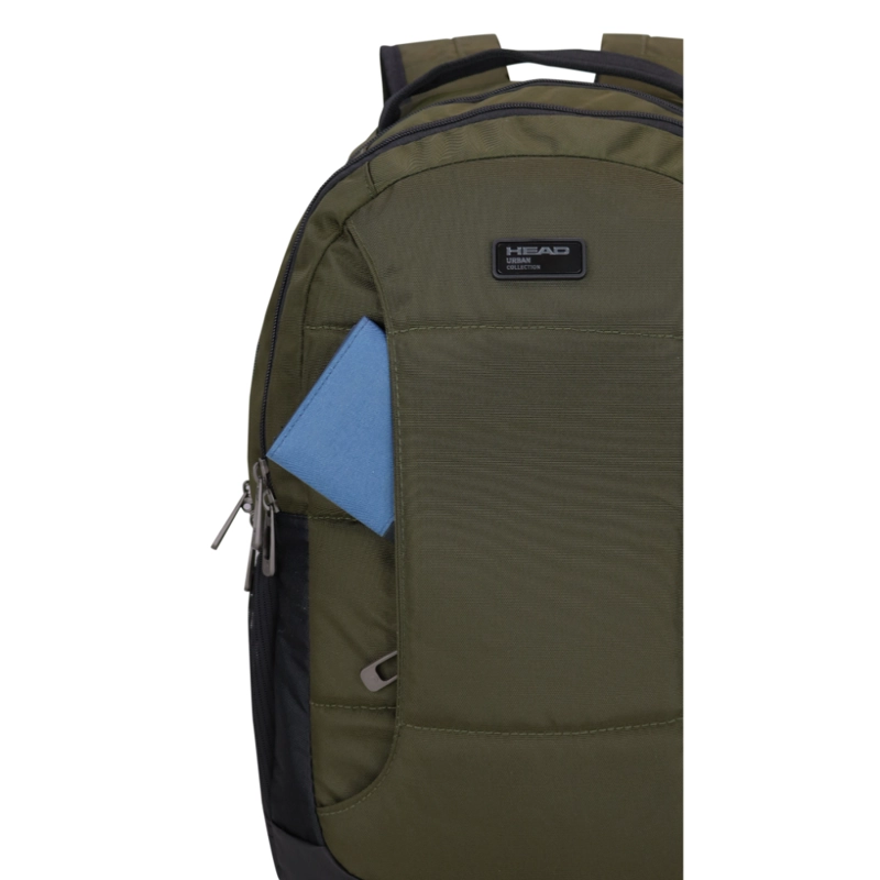 MOCHILA EJECUTIVA NOTEBOOK STOUT VERDE MILITAR HEAD - 5