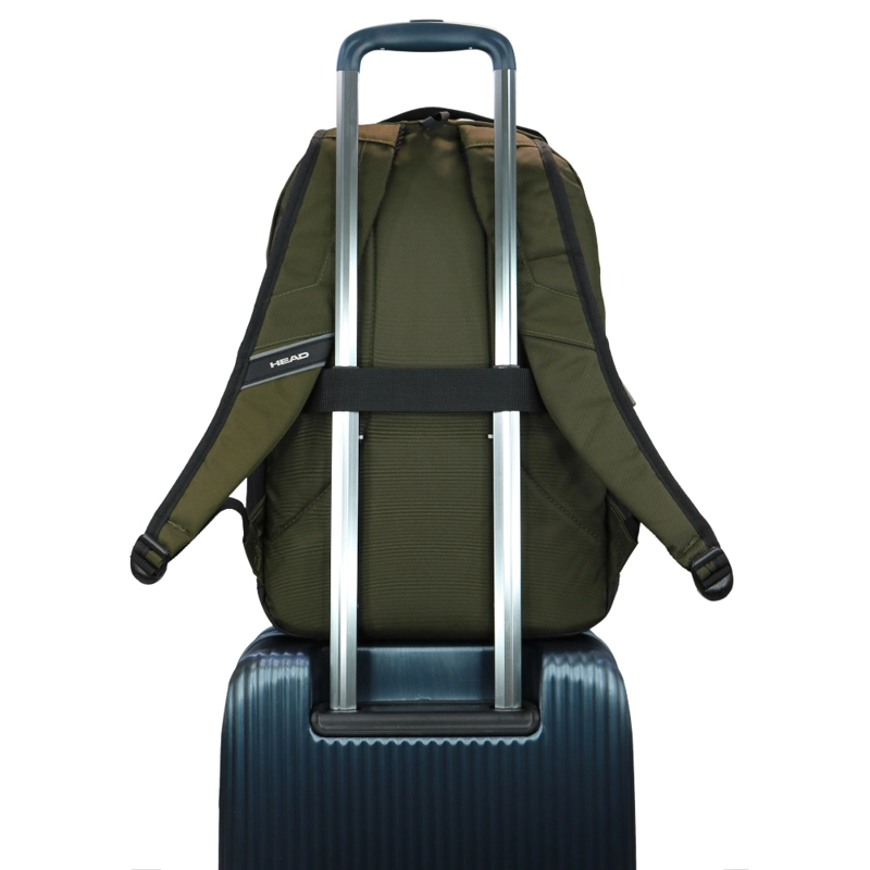 MOCHILA EJECUTIVA NOTEBOOK STOUT VERDE MILITAR HEAD - 6