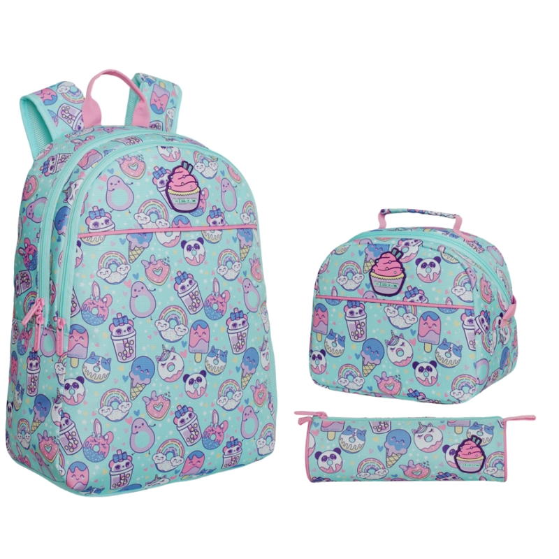 PACK COOL ESCOLAR (X3) NIÑA SWEET CANDY MENTA HEAD - 1