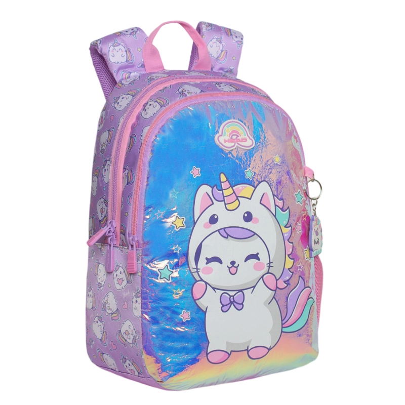 MOCHILA INFANTIL NIÑA BIONICA GATICORNIO LILA HEAD - 1