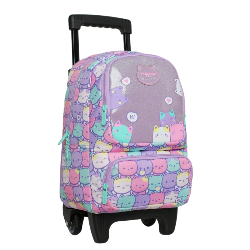 MOCHILA INFANTIL NIÑA WINNER NEW GATOS PASTEL HEAD - 1