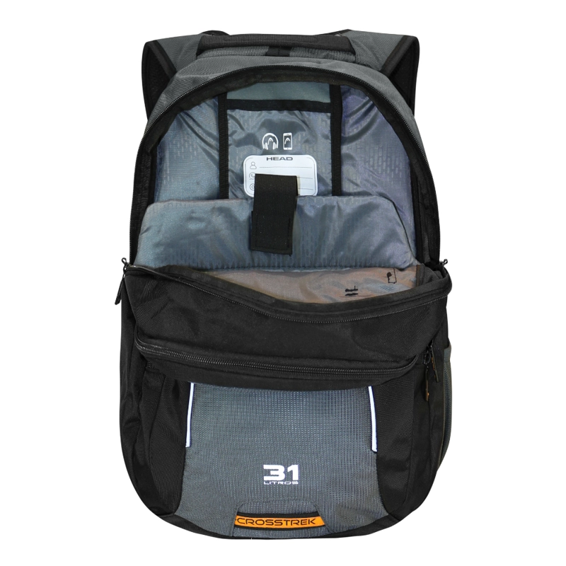MOCHILA PORTA LAPTOP CROSSTREK NEW NEGRO GRIS HEAD - 5