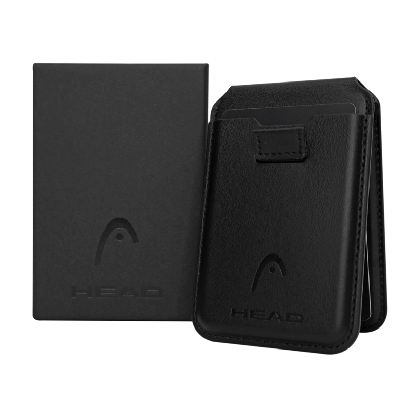 BILLETERA TARJETERO MAGNE TICO VANTAGE PREMIUM NEGRO HEAD - 2