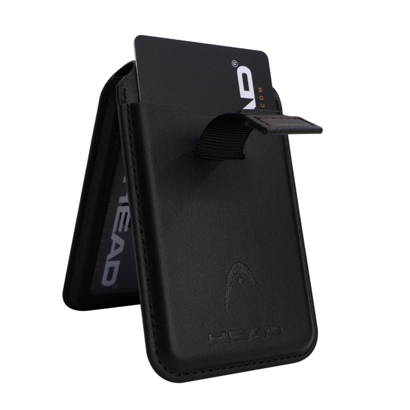 BILLETERA TARJETERO MAGNE TICO VANTAGE PREMIUM NEGRO HEAD - 3