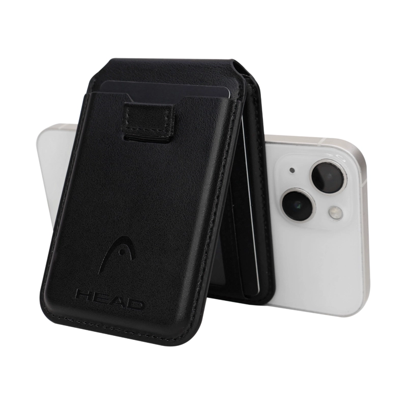 BILLETERA TARJETERO MAGNE TICO VANTAGE PREMIUM NEGRO HEAD - 6