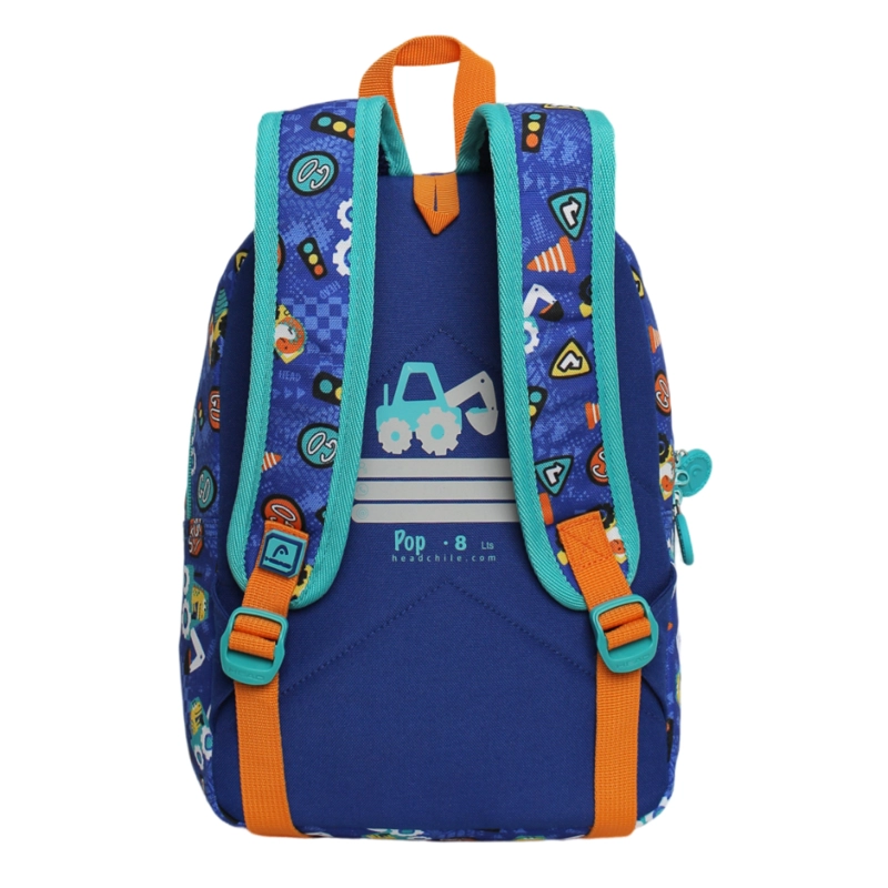 MOCHILA INFANTIL NIÑO POP DINO CONSTRUCTOR AZUL HEAD - 5
