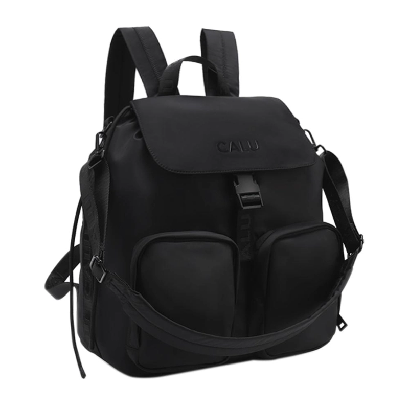 MOCHILA CARTERA URBANA AURA NEGRO CALU - 1
