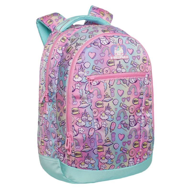 PACK TOP ESCOLAR MUJER (X4) FADED MULTICOLOR HEAD - 2