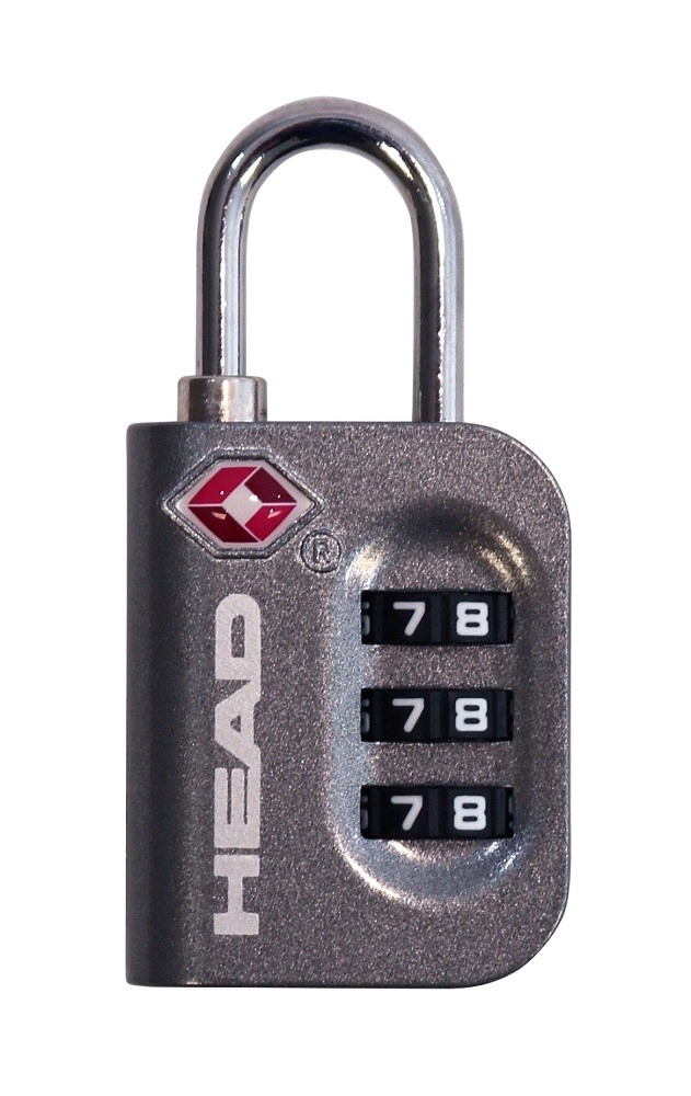 CANDADO VIAJE METALICO TSA GRIS HEAD - 1