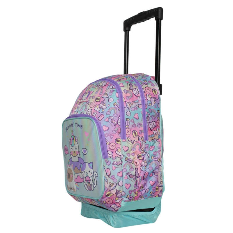 MOCHILA CON RUEDAS INFANTIL CHIPS FRIEND MULTICOLOR HEAD - 3
