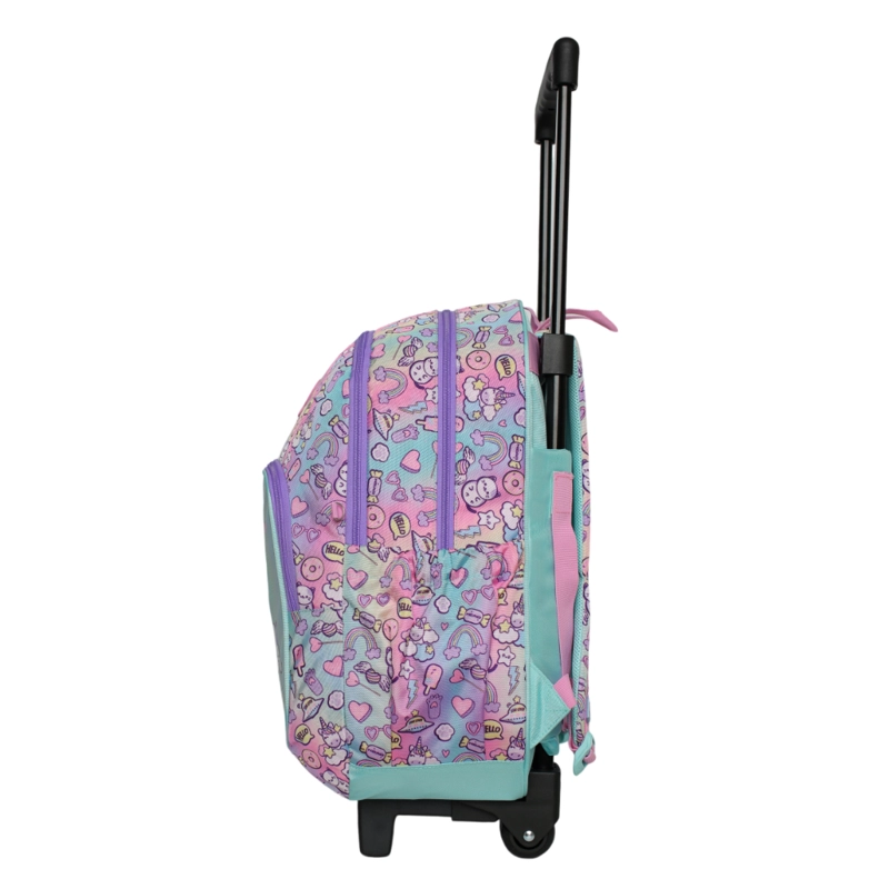 MOCHILA CON RUEDAS INFANTIL CHIPS FRIEND MULTICOLOR HEAD - 4
