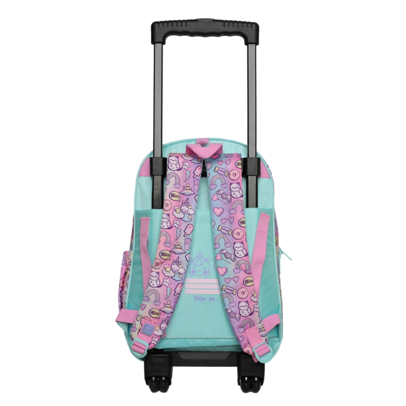 MOCHILA CON RUEDAS INFANTIL CHIPS FRIEND MULTICOLOR HEAD - 5