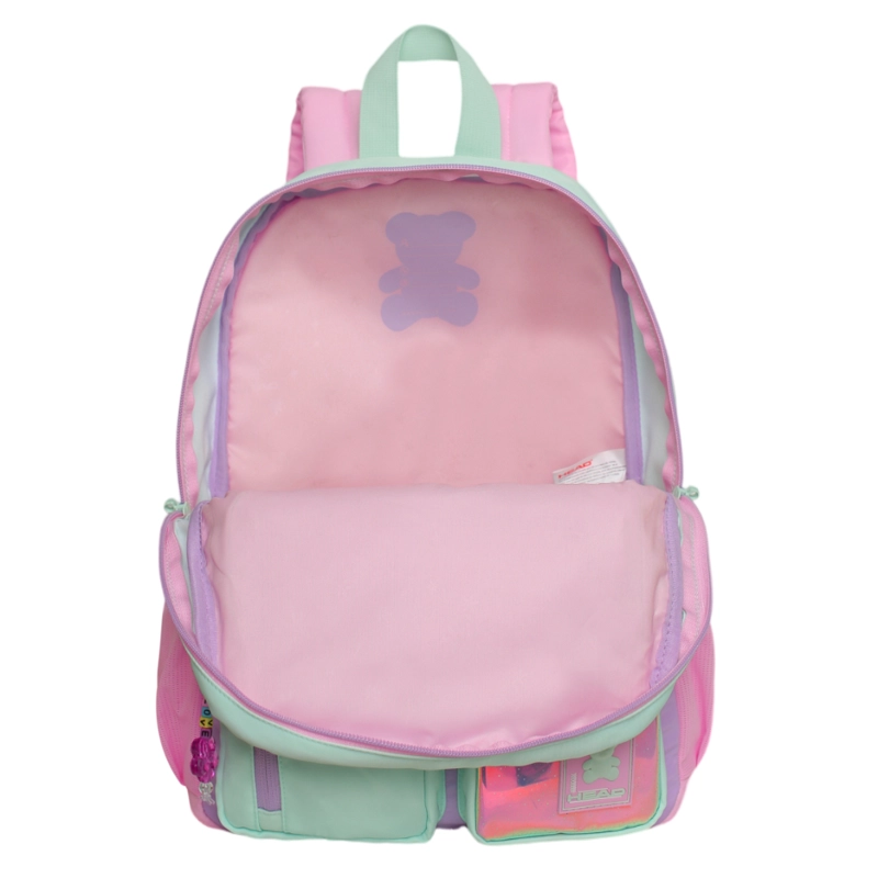 MOCHILA MUJER FUNNY COLOR BLOCK MENTA HEAD - 3