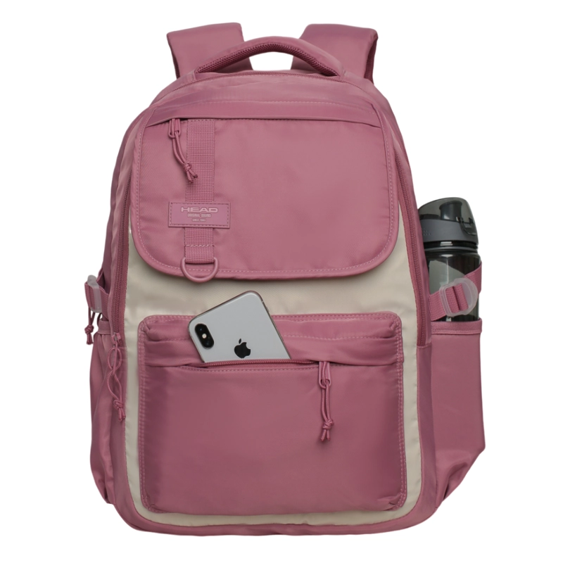 MOCHILA MUJER QASHQAI COLOR BLOCK MALVA HEAD - 2